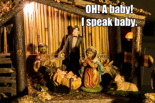 Illustration for article titled The Frogman had a great nativity scene this year...